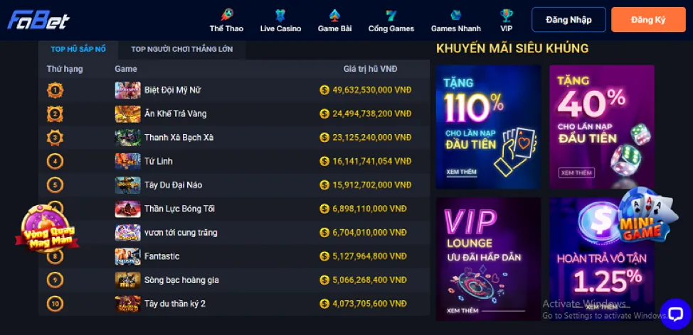 Truy cập trang chủ 89BET1